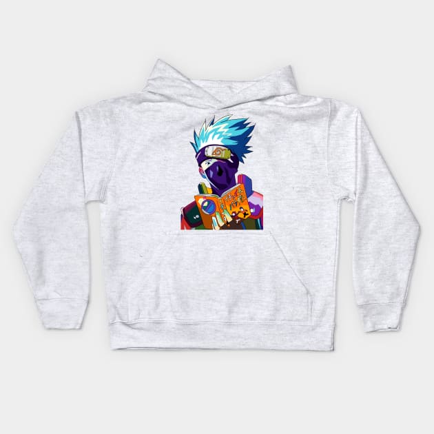 Hatake Kakashi Pop Art Kids Hoodie by CANDD ART